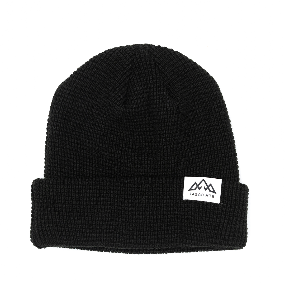 Dawn Patrol Cuffed Waffle Beanie - Black