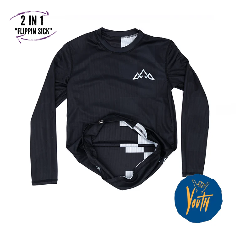 Mullet Reversible Ride Jersey (L/S) - Checkmate (Youth)