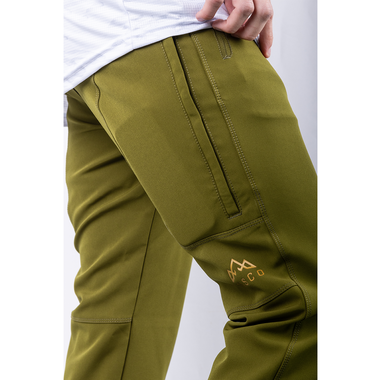 Tasco Mountain Bike Fir Green Scout II Ride pants Phone Pocket Closed