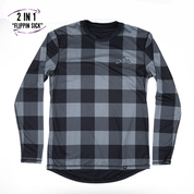 Mullet Reversible Ride Jersey (L/S) - Black Plaid