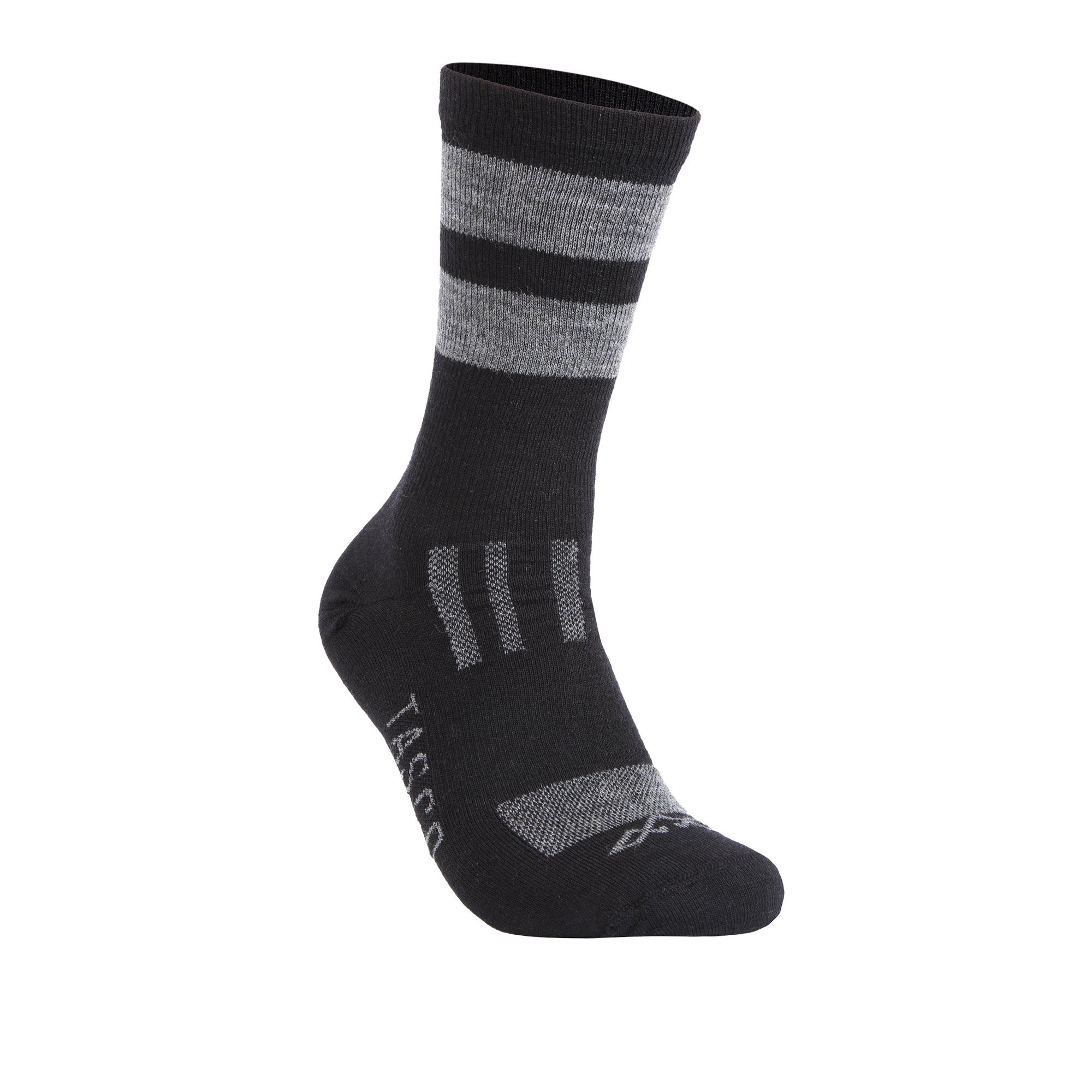 RideTrek Merino Wool Socks -Classic Black / Grey