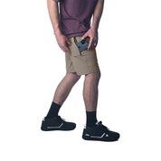 TASCO MTB Sessions anything hybrid shorts, Oatmeal phone pocket