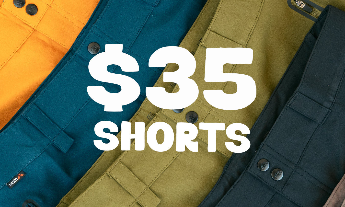 FACTORY SECONDS SALE: NEW SCOUT SHORTS